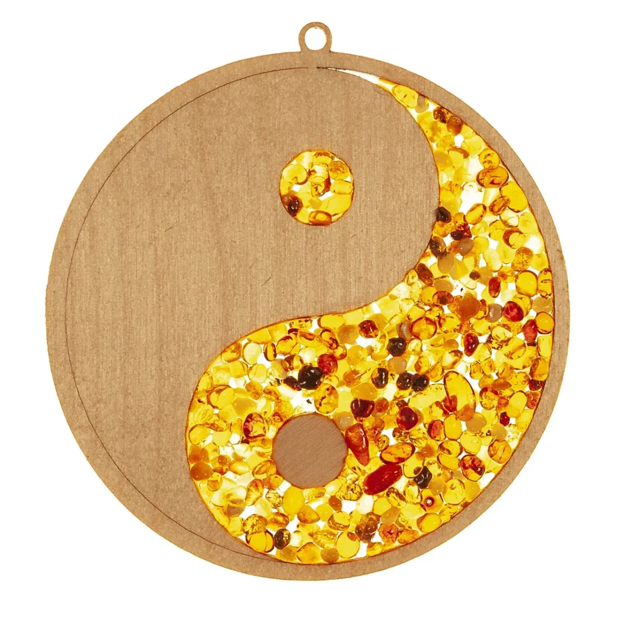 Fensterbild  Bernstein Suncatcher | Yin/Yang