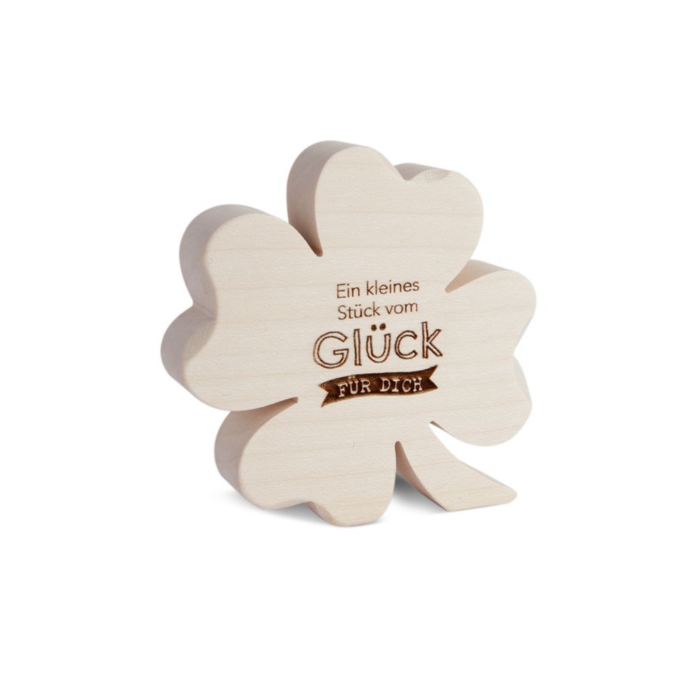 Holz Kleeblatt | Ein kleines Stück vom Glück