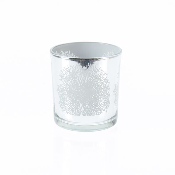 Windlicht Baumdesign | silber