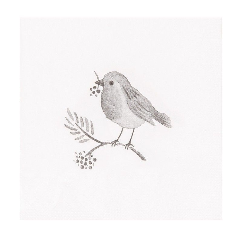Papierservietten Vogel