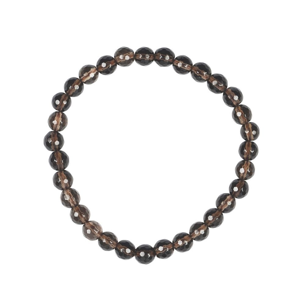 Armband Rauchquarz facettiert | 6mm