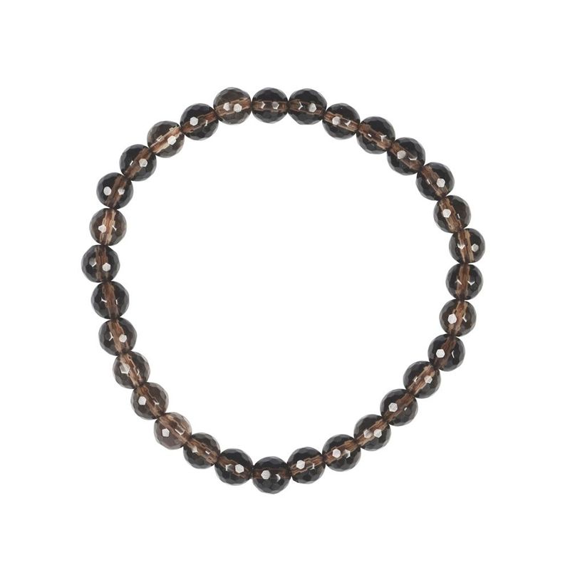 Armband Rauchquarz facettiert | 6mm Armband Rauchquarz facettiert | 6mm