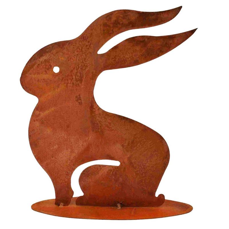 Rost Hase auf Bodenplatte
