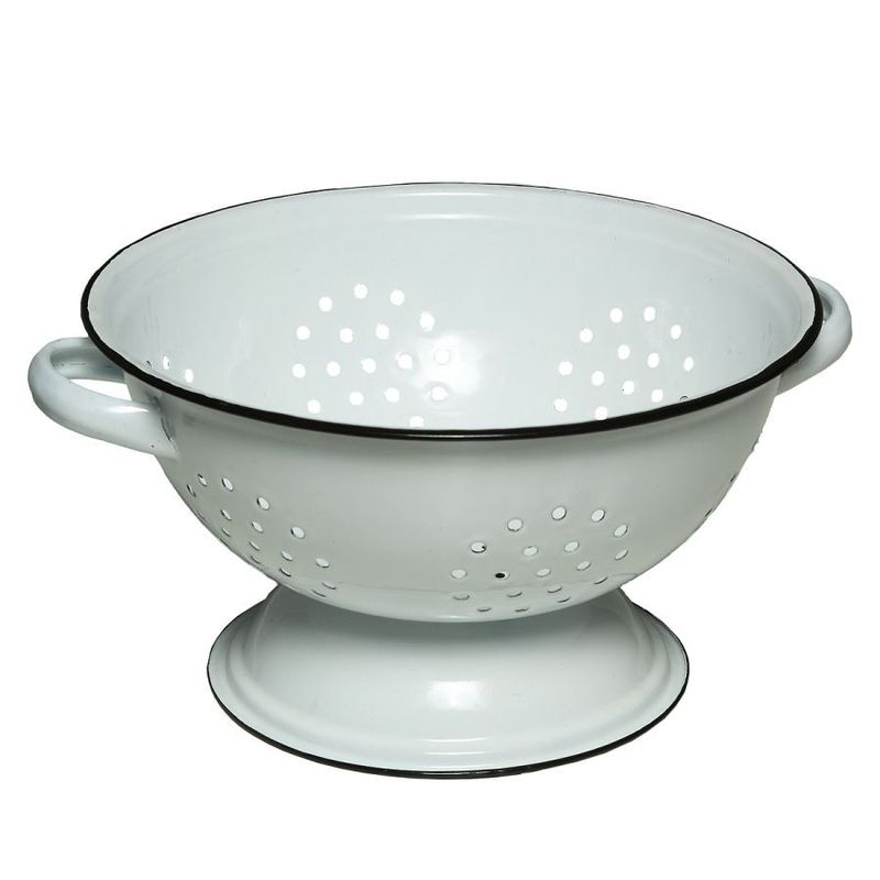 Retro Emaille Sieb