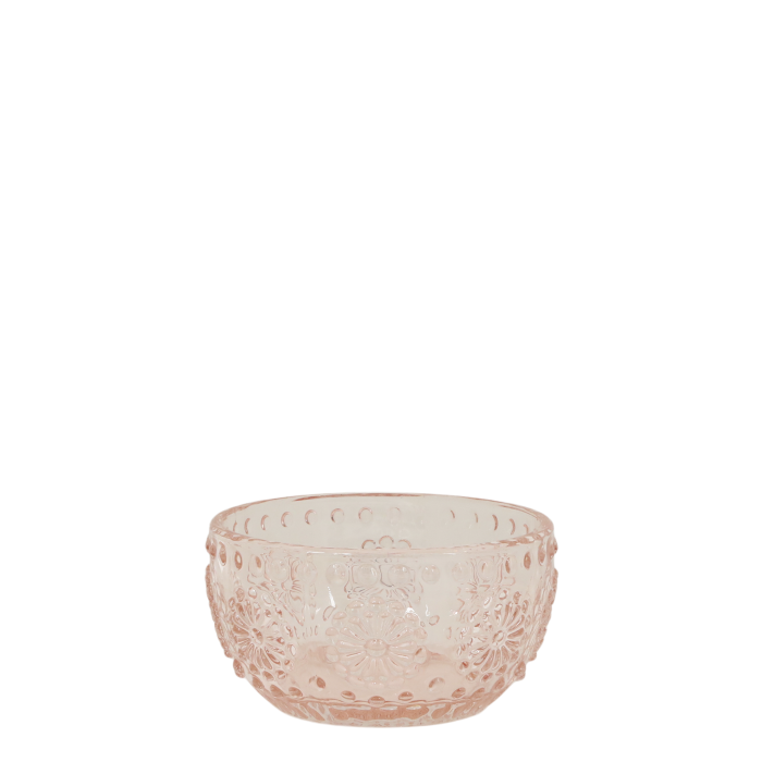 Teelichthalter mit Muster rosa Teelichthalter mit Muster rosa