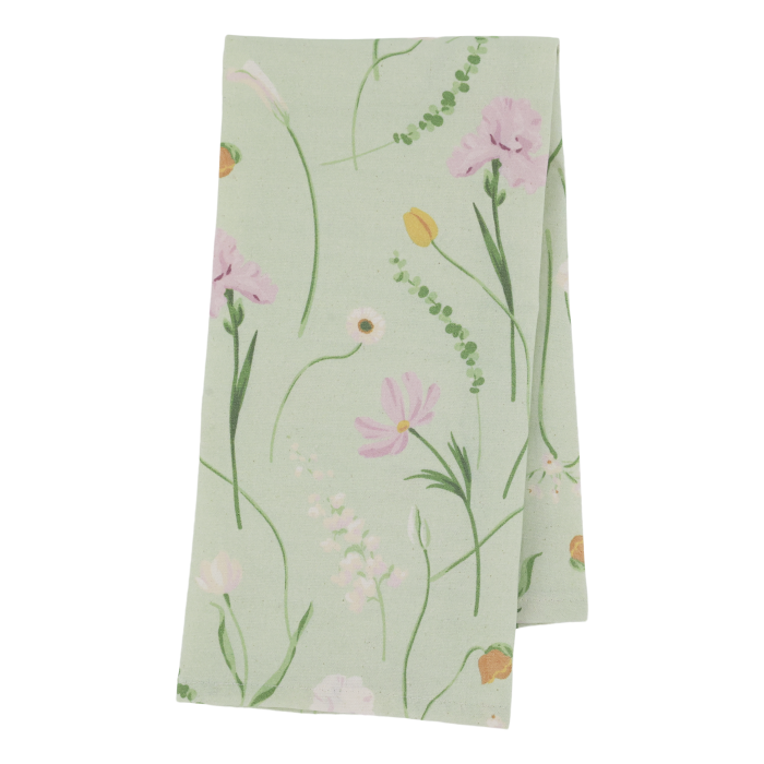 Geschirrtuch mit Blumenmotiv Geschirrtuch mit Blumenmotiv
