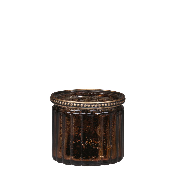 Teelichthalter Antique Mokka