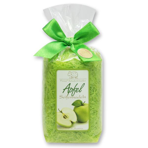 Schafmilchseife Apfel  Seifennadeln, 100 g verpackt in Cello
