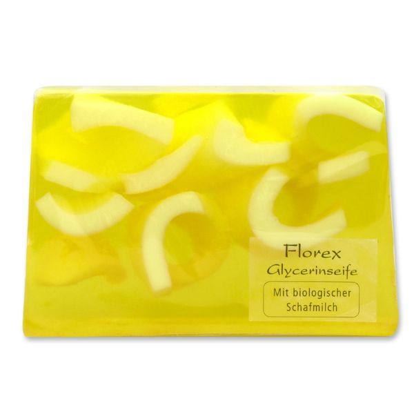 Handgemachte Glyzerin-Seife 90g in Folie, Zitrone