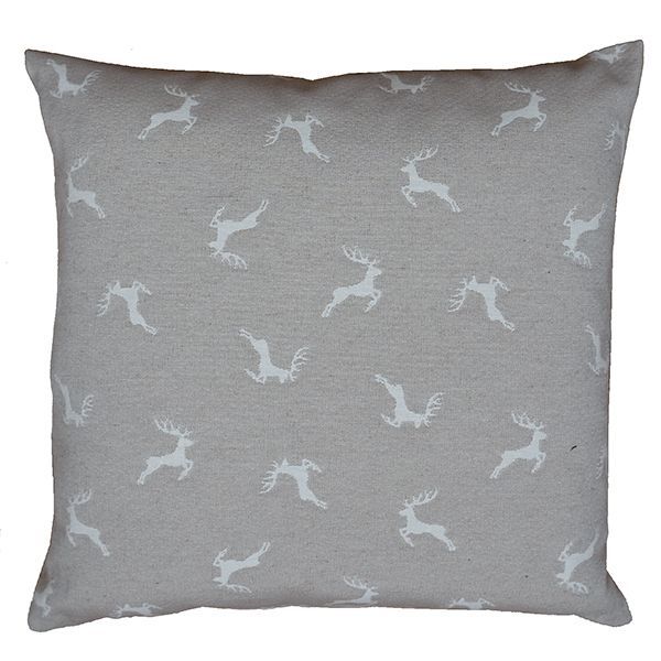 Kissenhülle 50/50 Sprunghirsch hellbraun-beige