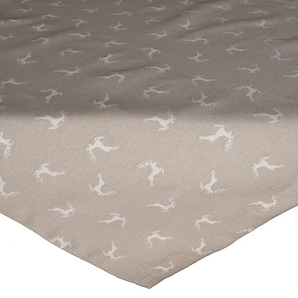 Mitteldecke 85/85 Sprunghirsch hellbraun-beige