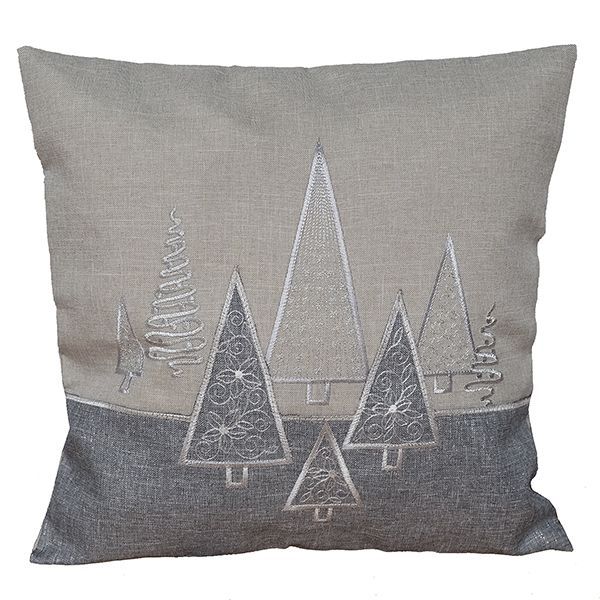 Kissenhülle Tannenbäume | grau Kissenhülle Tannenbäume | grau