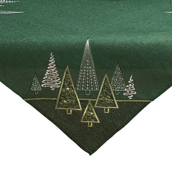Mitteldecke 85x85 Tannenbäume | grün