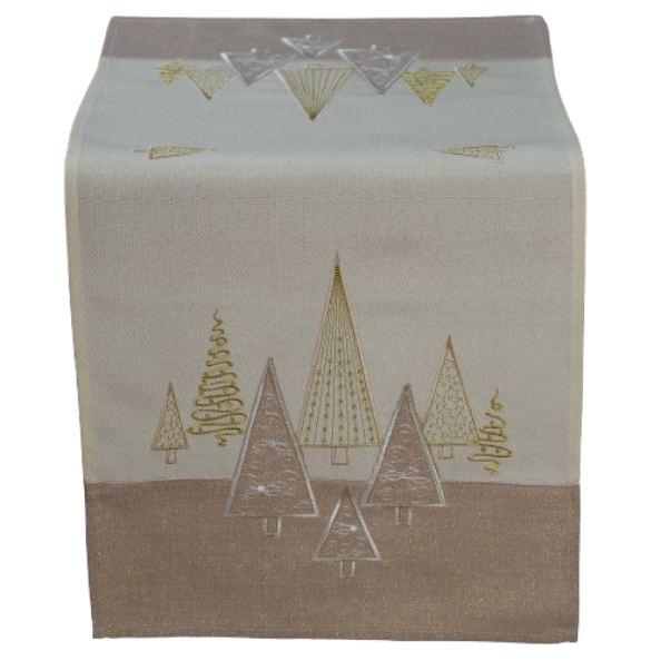 Läufer 40x140  Tannenbäume | gold Läufer 40x140  Tannenbäume | gold