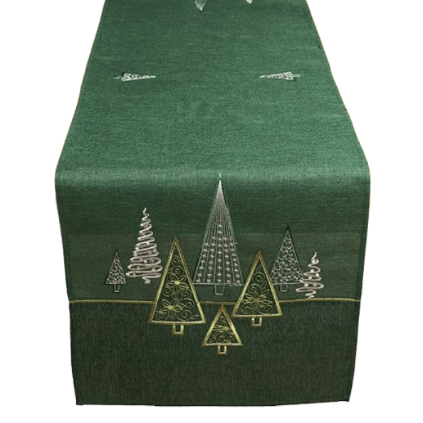 Läufer 40x140  Tannenbäume | grün Läufer 40x140  Tannenbäume | grün