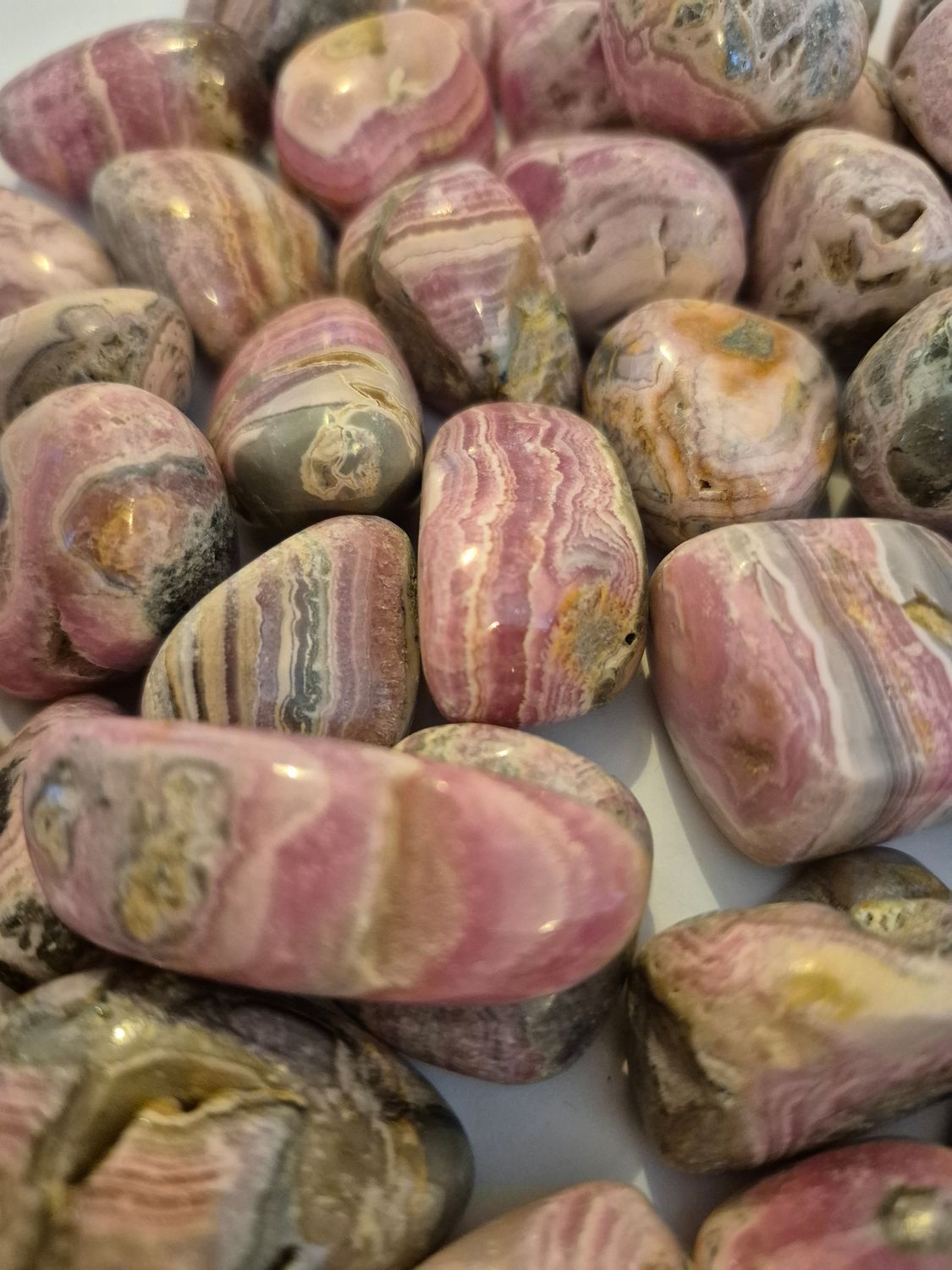 Trommelstein - Rhodochrosit Trommelstein - Rhodochrosit