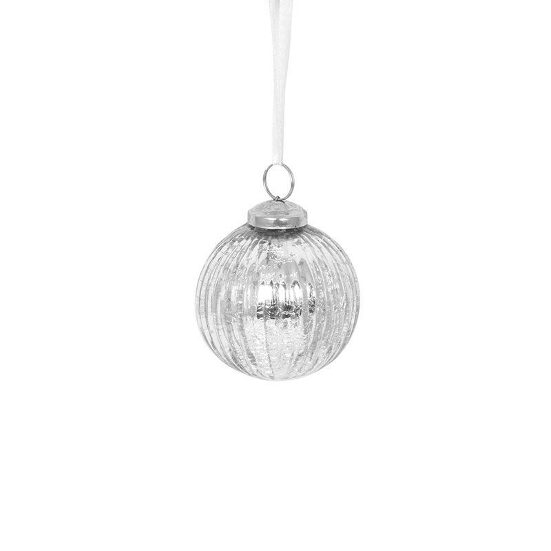 Weihnachtskugel silber