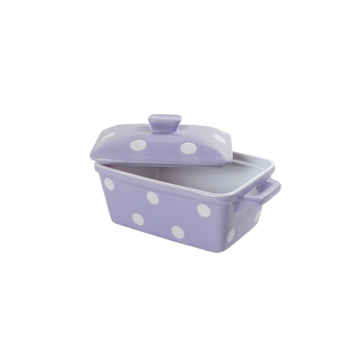 Butterdose mit Punkten | lila Butterdose mit Punkten | lila