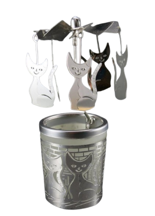 Karussell-Windlicht Katze Karussell-Windlicht Katze