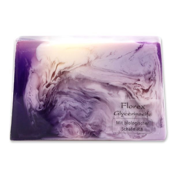 Handgemachte Glycerin-Seife 90g in Folie, Heidelbeere-Brombeere
