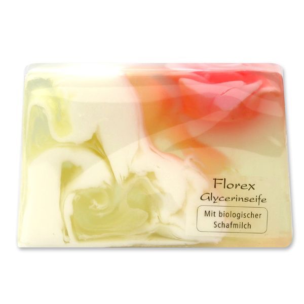 Handgemachte Glycerin-Seife 90g in Folie, Rosentraum