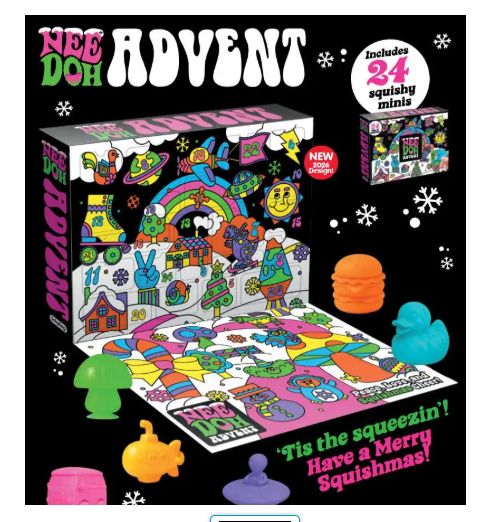 NeeDoh 2026 Squishmas Advent Calendar Stress Ball Set PRESALE