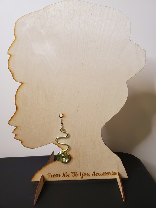 Wire Earrings- Yellow w/ Shimmer