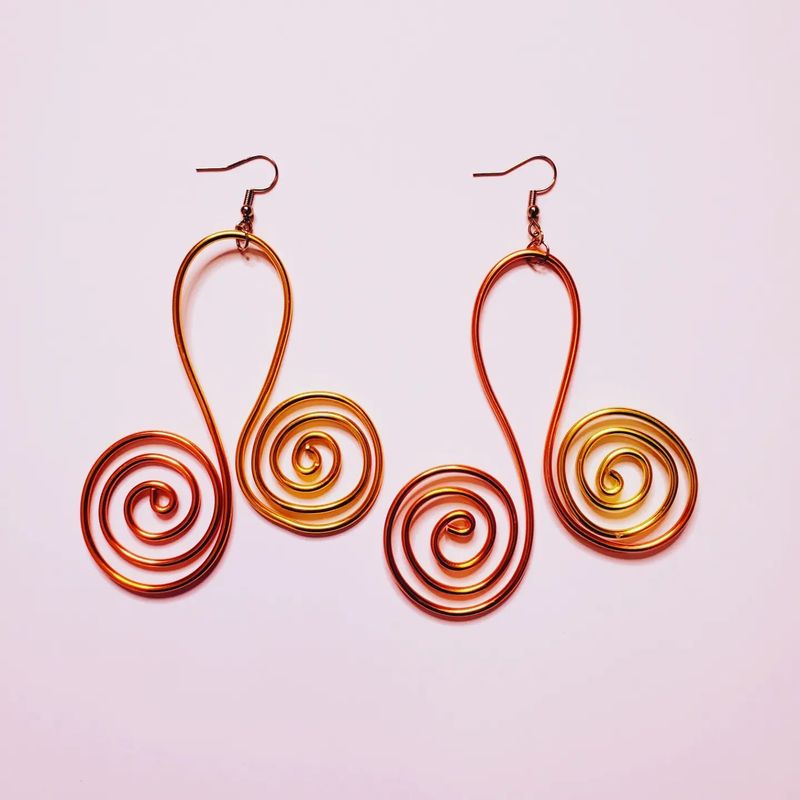 Multicolored Wire Earrings