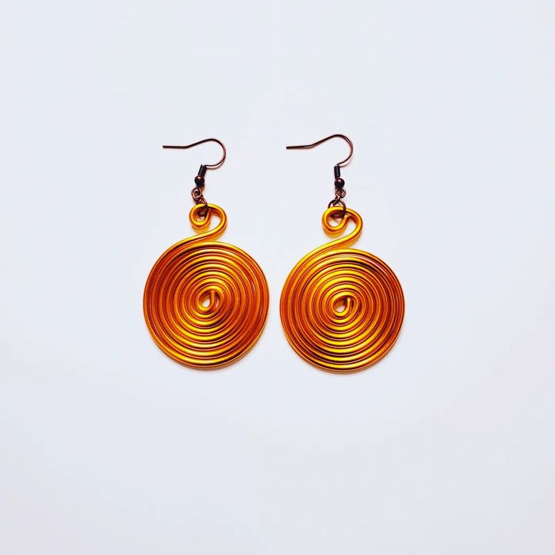 Wire Earrings- Bronze