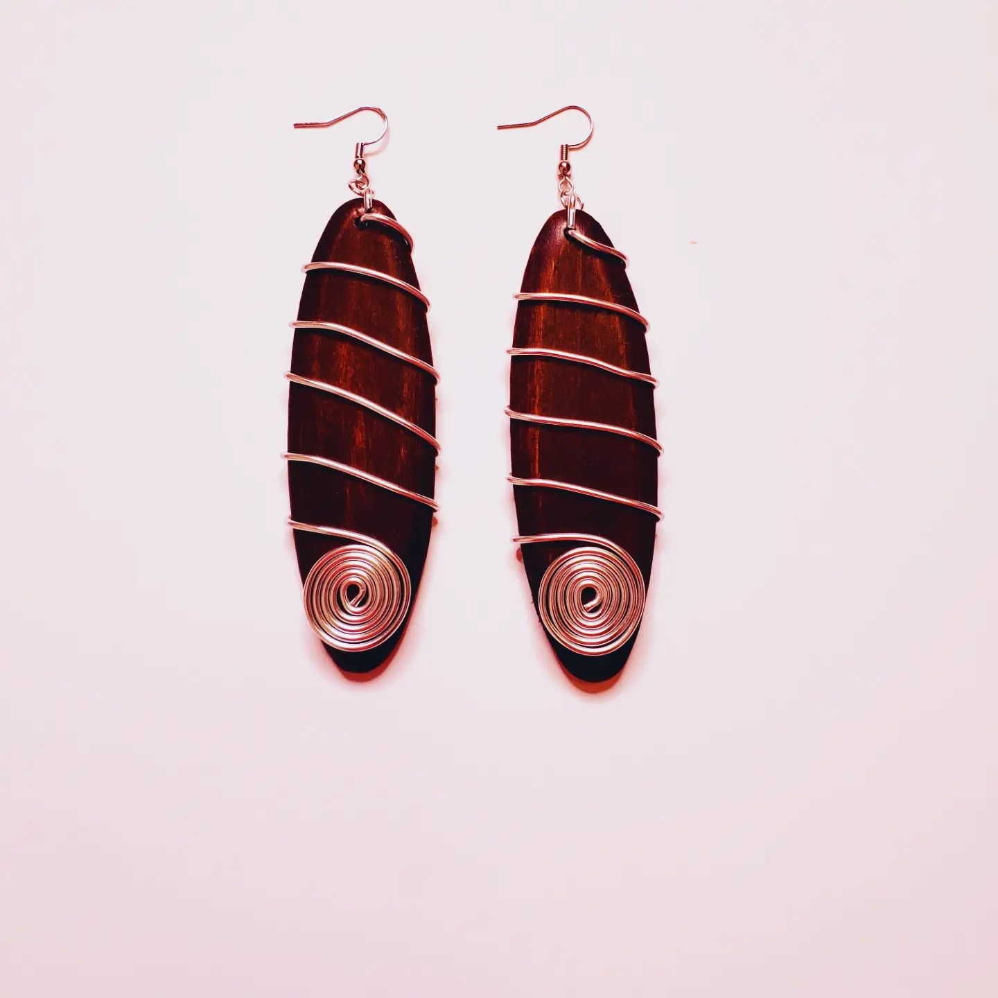 Wire &amp; Wood Earrings