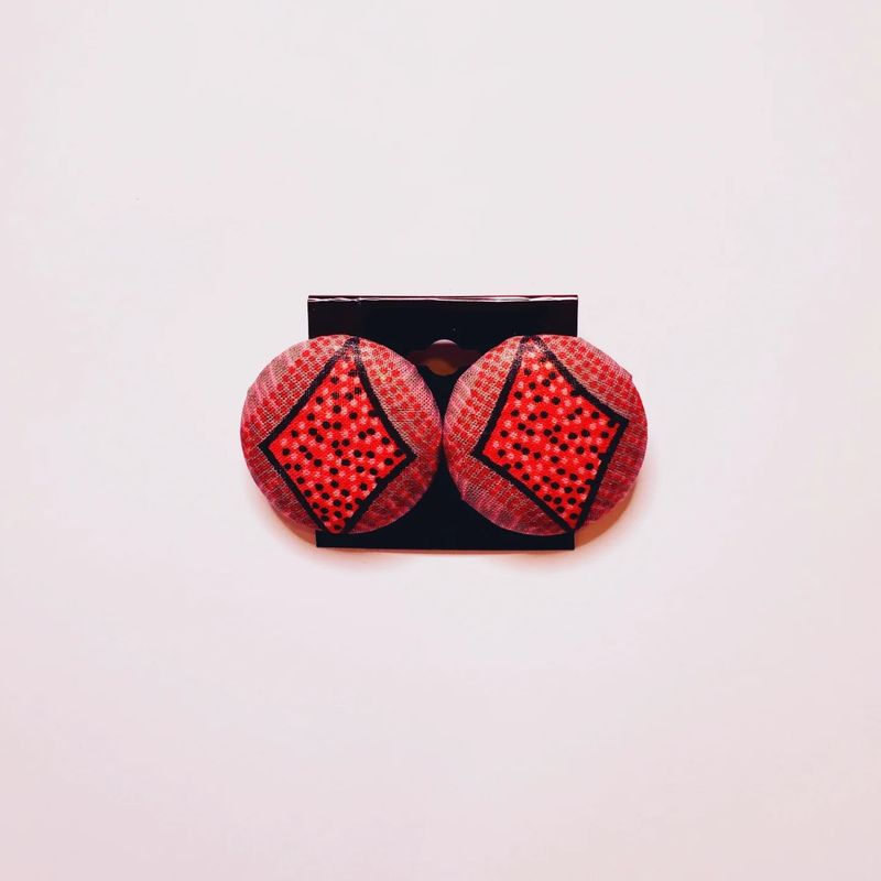 Button Earrings