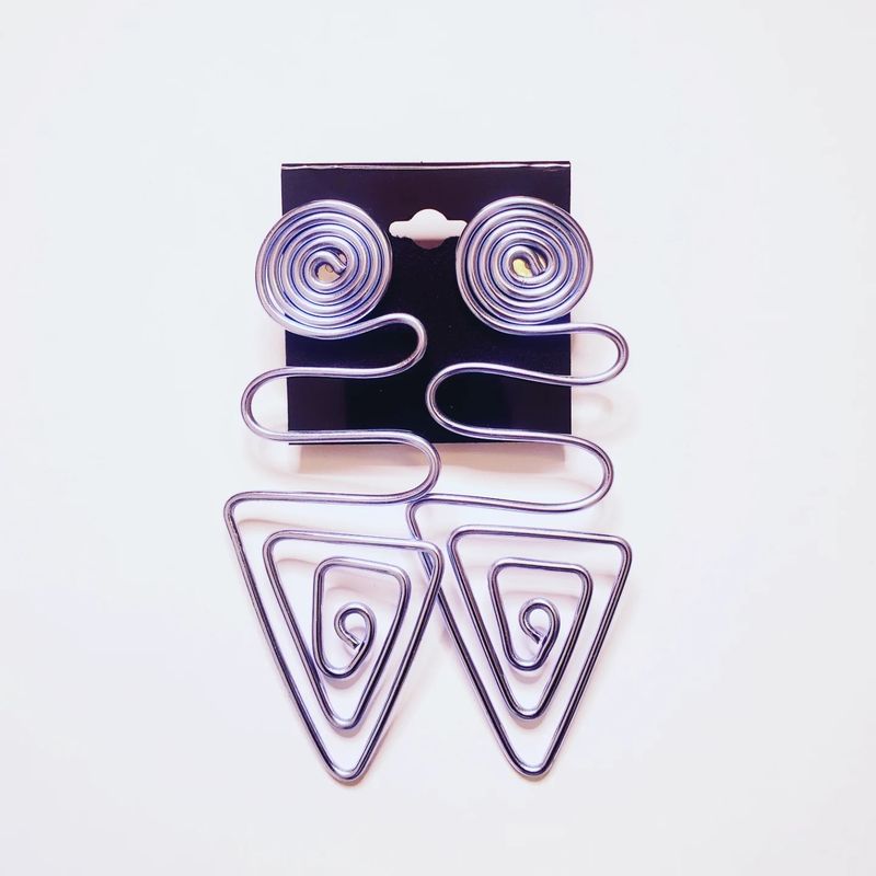 Wire Stud- Blue Grey