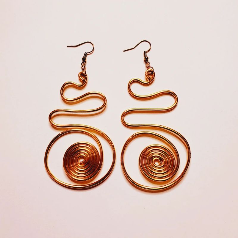 Wire Earrings- Gold