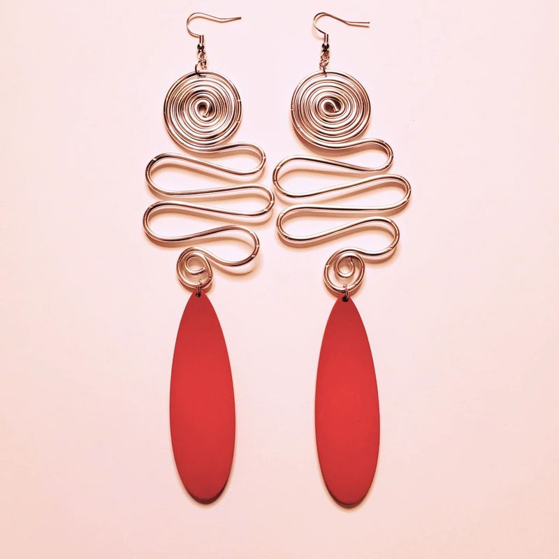 Wire &amp; Wood Earrings