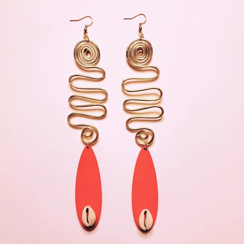Wire &amp; Wood Earrings