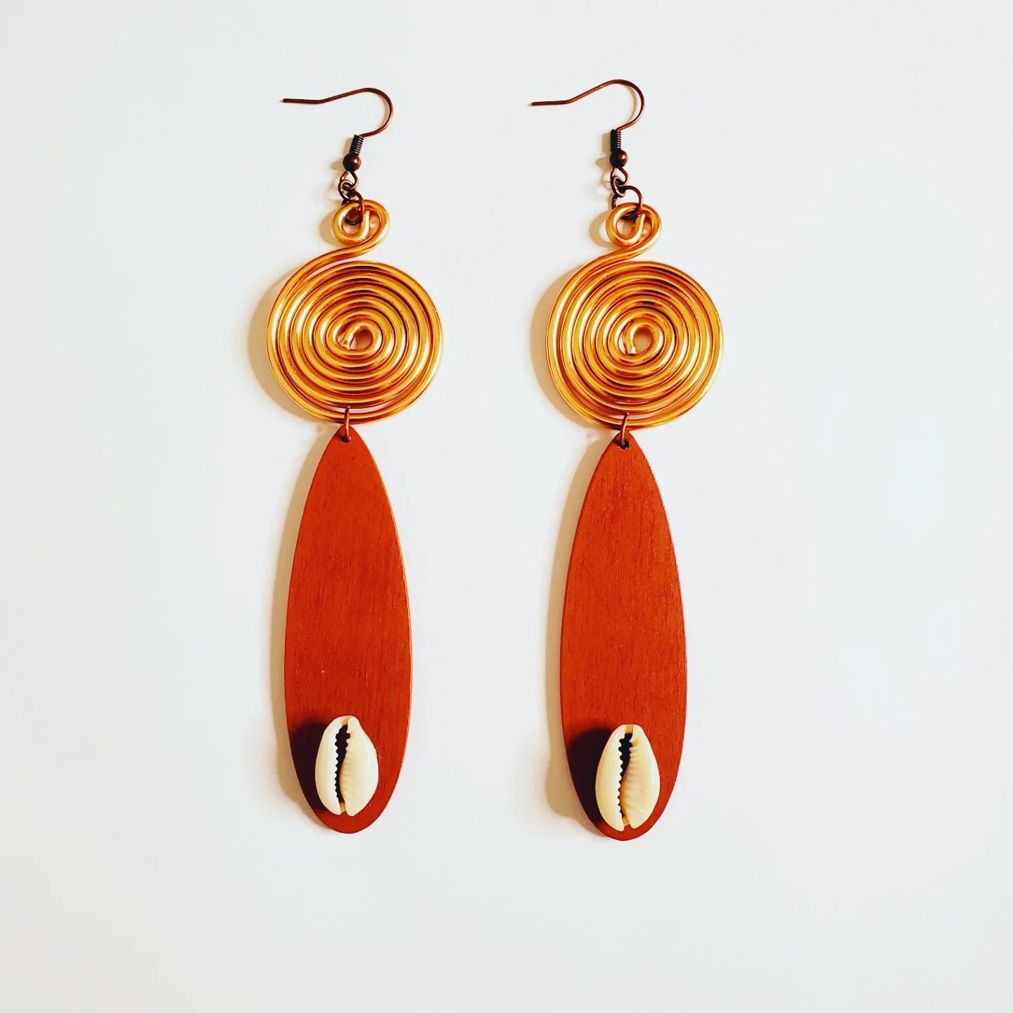 Wire &amp; Wood Earrings