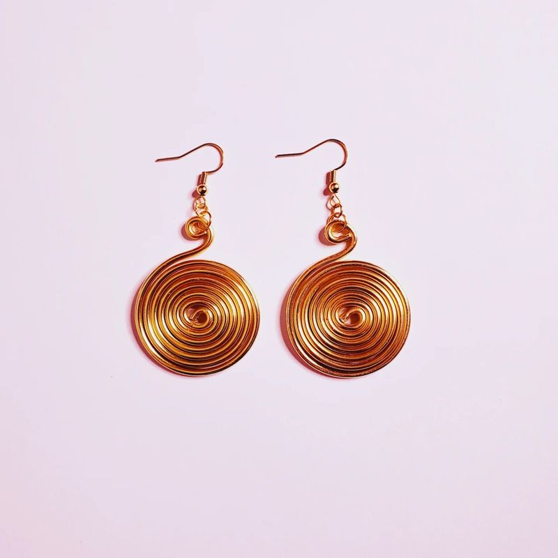 Wire Earrings- Gold