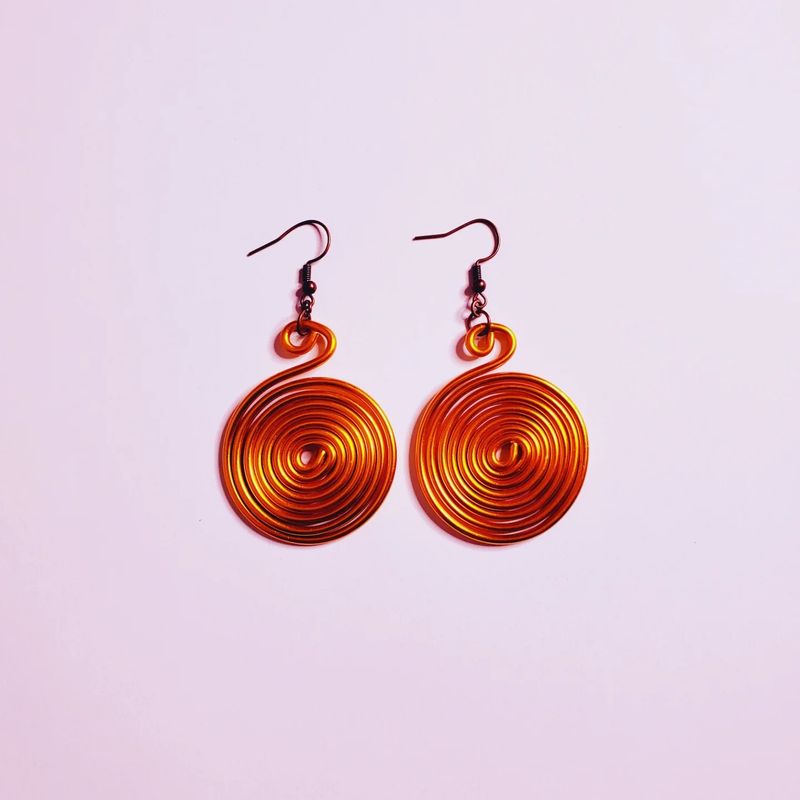Wire Earrings- Bronze