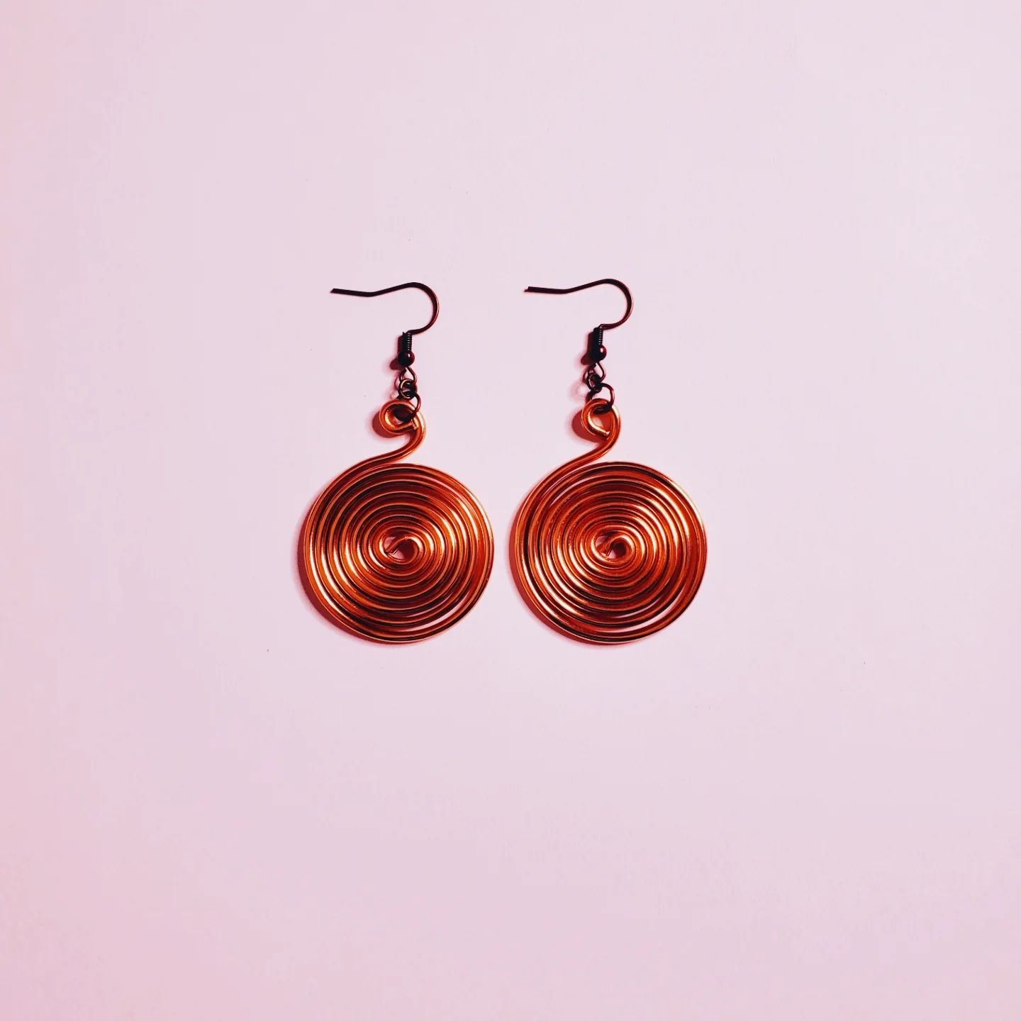 Wire Earrings- Copper
