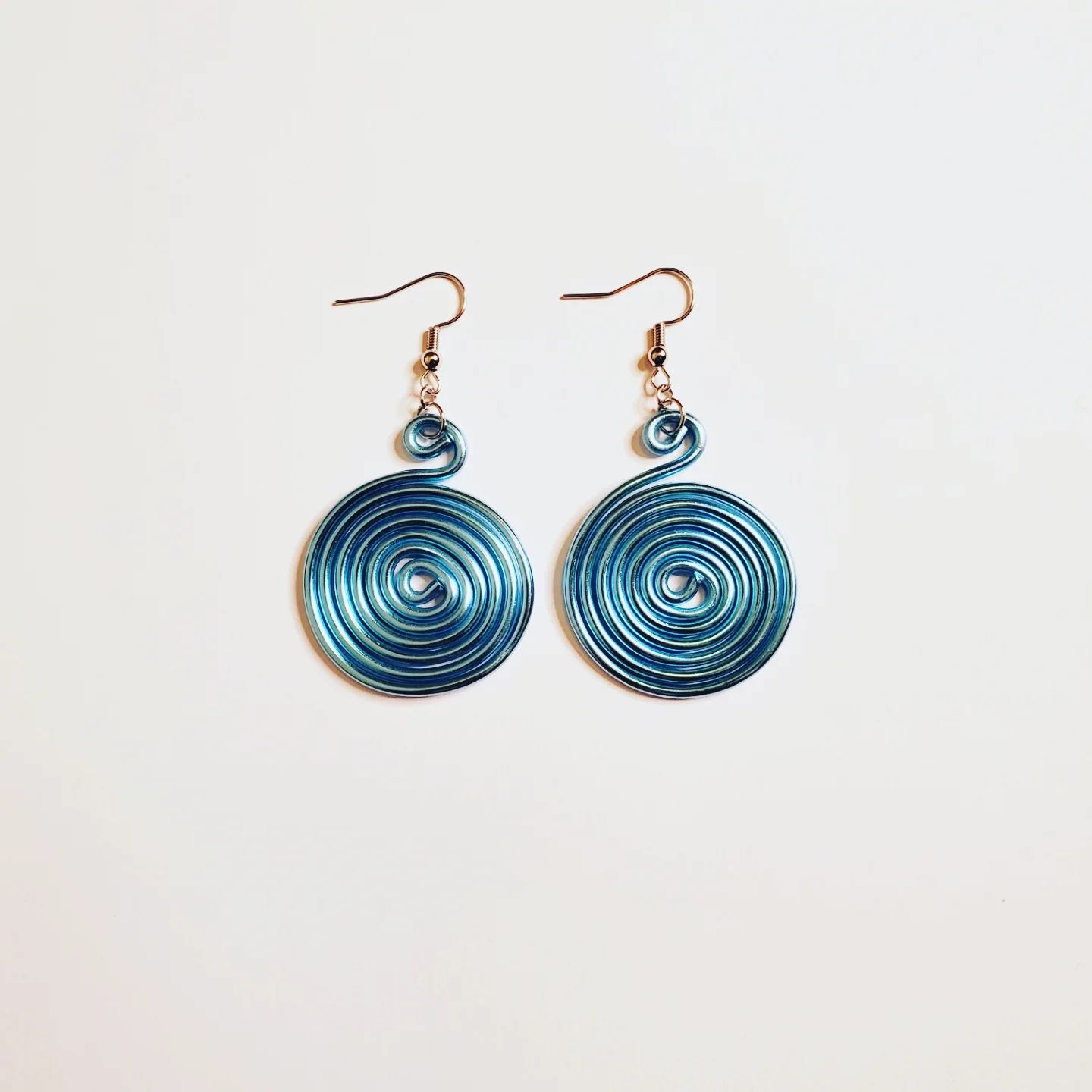 Wire Earrings- Aqua Blue
