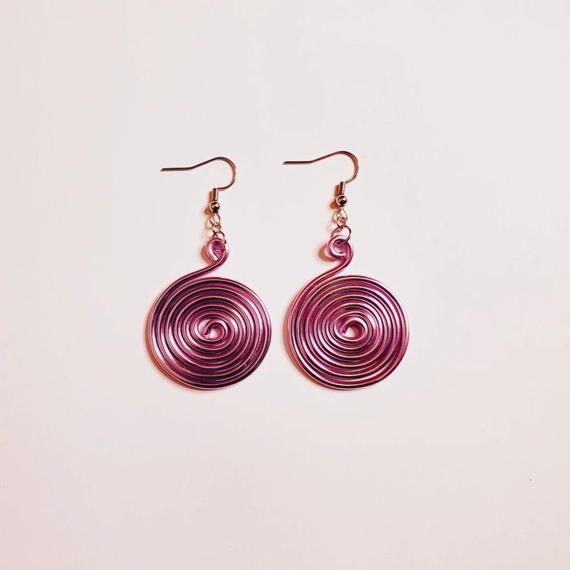 Wire Earrings- Lilac