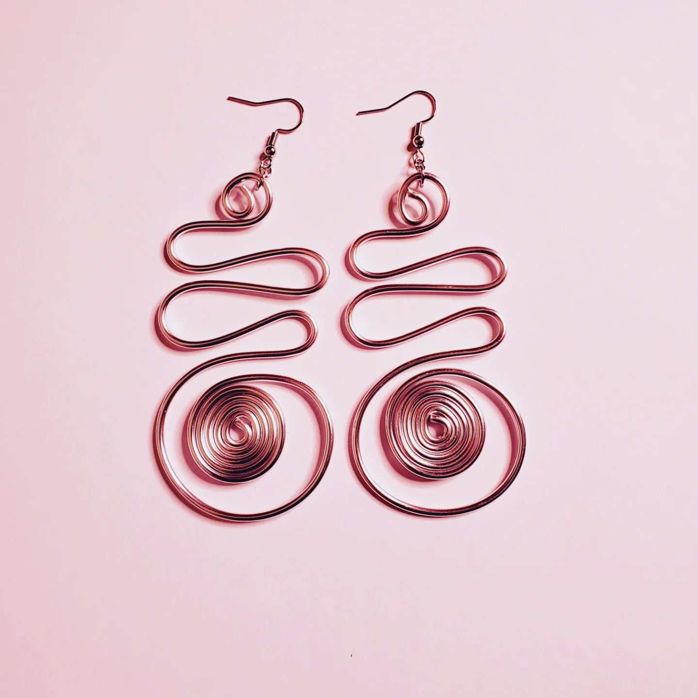 Wire Earrings- Silver