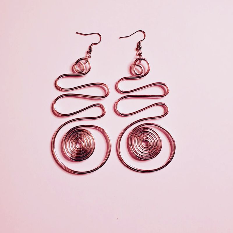 Wire Earrings- Silver