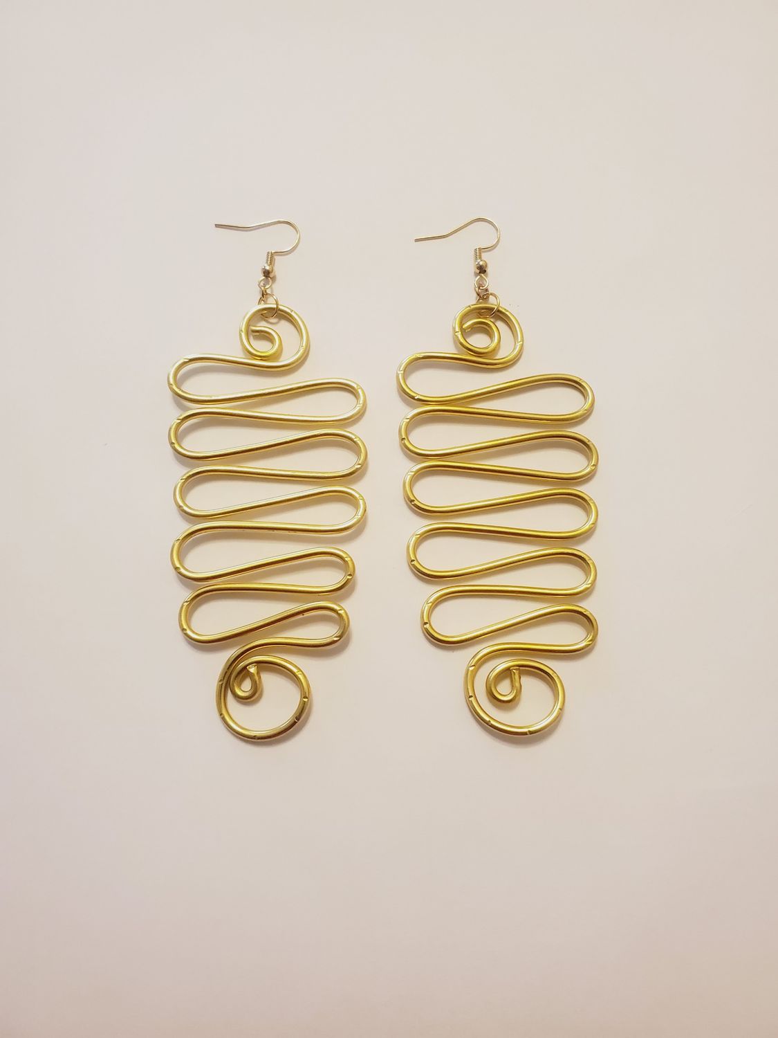 Wire Earrings- Gold