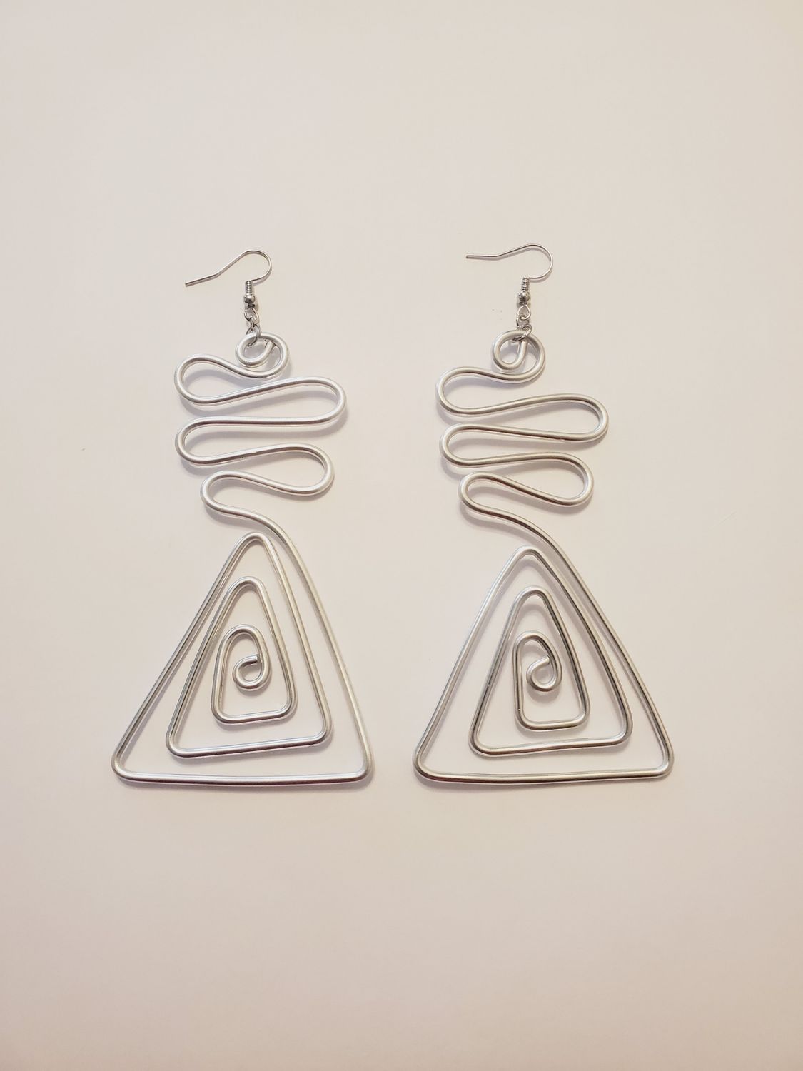 Wire Triangles- Silver