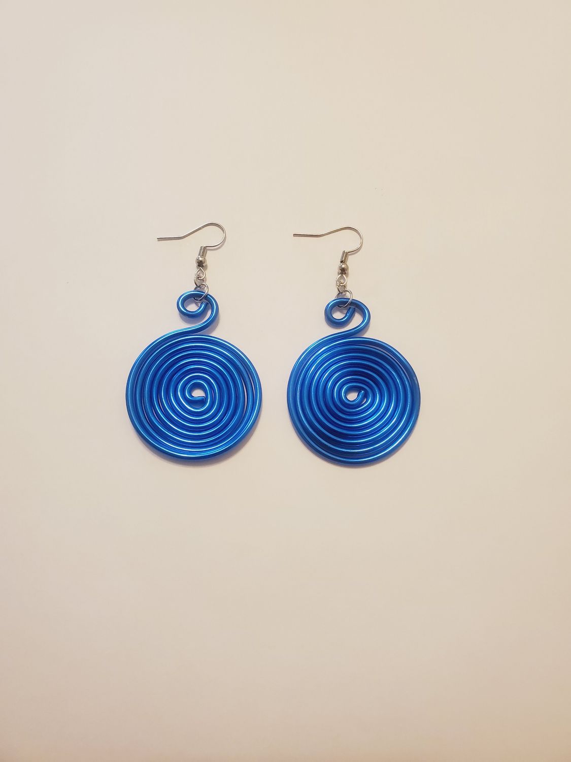 Wire Earrings- Royal Blue