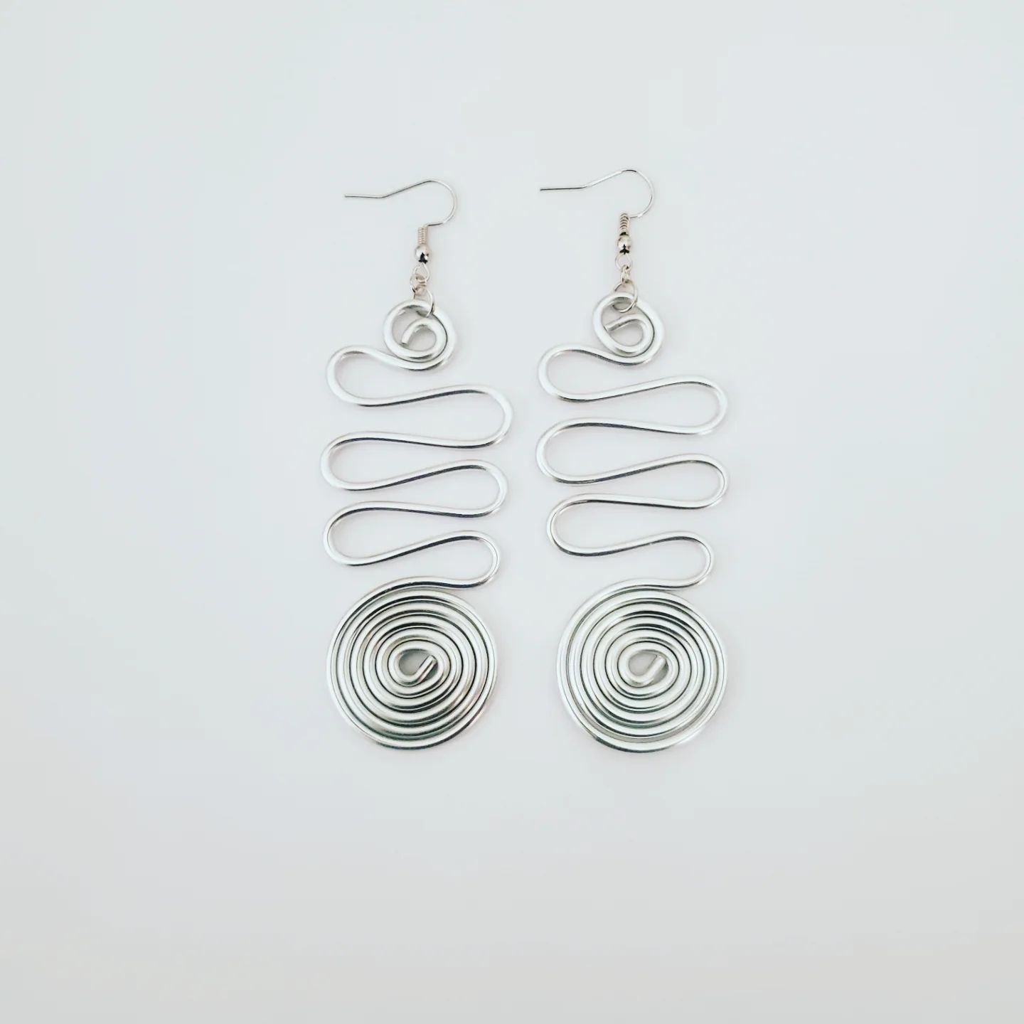 Wire Earrings- Silver