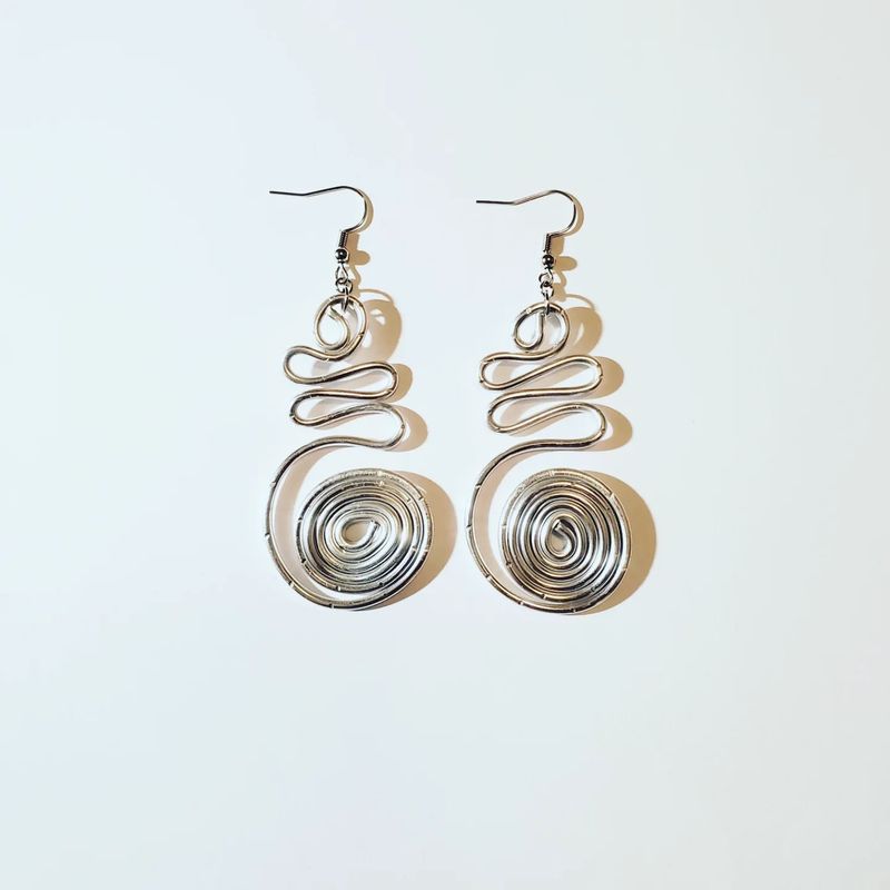 Wire Earrings- Silver