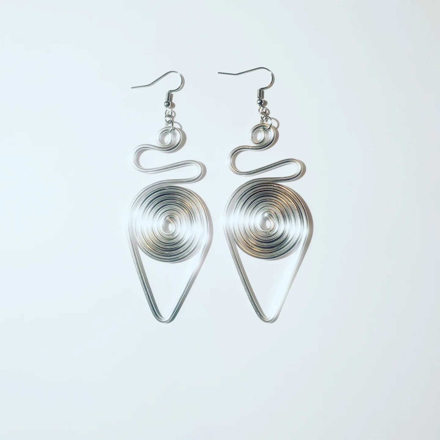 Wire Earrings- Silver
