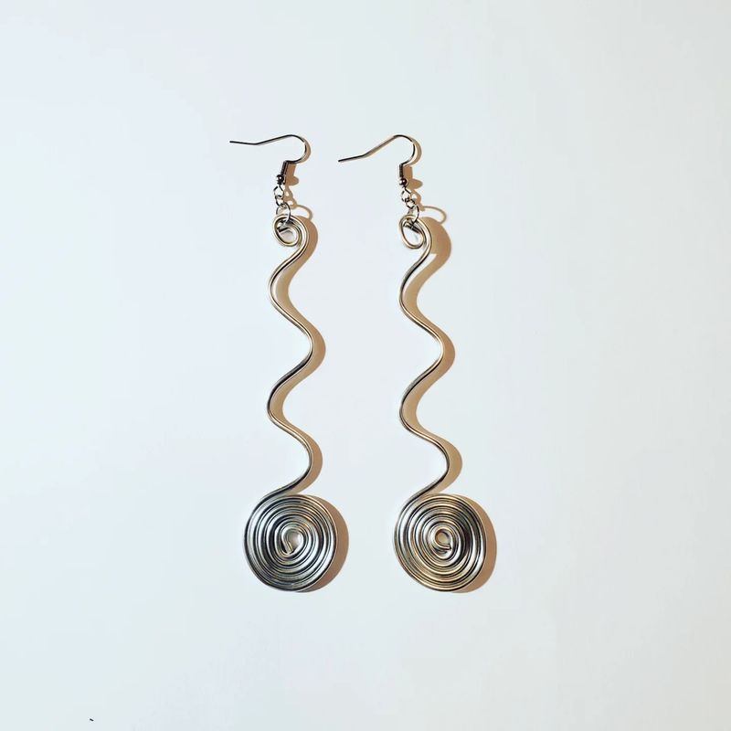 Wire Earrings- Silver